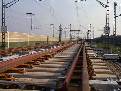 Einbau von Schnellfahrweichen bei Appenweier